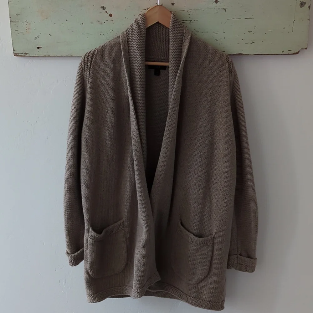J. Crew oversized tan